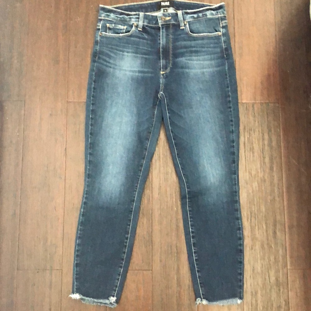 Paige Hoxton Ankle Jeans Raw Hem